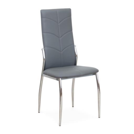 MALISA SI - stolička jedálenská sivá/chróm