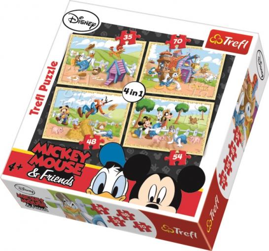 Trefl Mickey 4v1 - Puzzle
