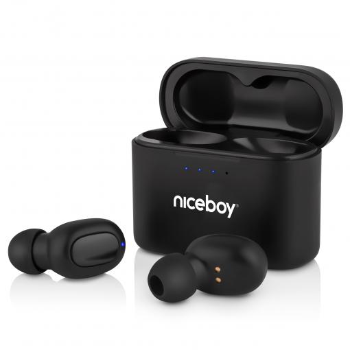 Niceboy Hive Podsie 2021 čierne - Bezdrôtové slúchadlá