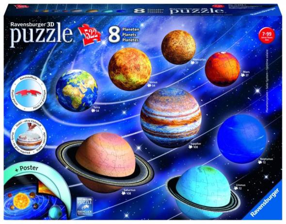 Ravensburger Planetárna sústava, 522 dielikov 3D