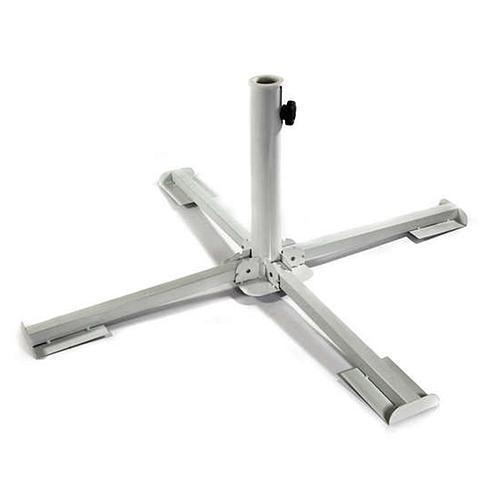 Strend Pro LEQ DIZZY - Stoja kovový na plážový slnečník/dáždnik, krížová podstava, 85x85x35 cm, priemer tyče 48mm