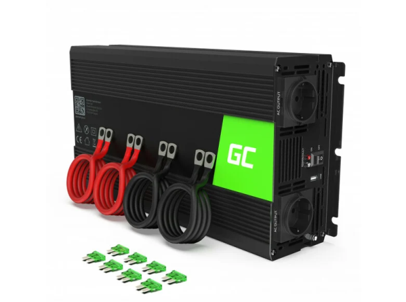 Green Cell INV12 automobilový menič napätia 12V to 220V, 3000W/6000W - Invertor