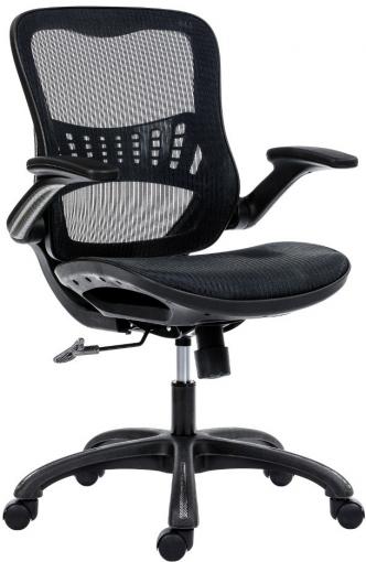 DREAM CIERNA vystavený kus - Kancelárska stolička čierna/ čierna sieťovina