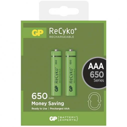 GP ReCyko+ HR03 (AAA) 650mAh 2ks - Nabíjacie batérie