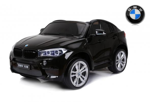 BENEO BMW X6 M, 2 miestne, elektrická brzda, 2x motor, dialkové ovládanie, čierne lakované - Elektrické autíčko