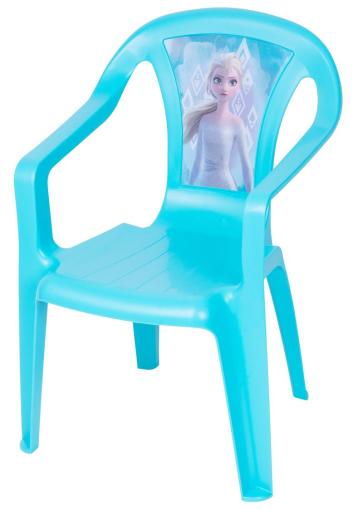 BABY Disney Frozen 3115c - Stolička detská, plastový, modrá s motívom Frozen, mix obrazkov, 52x40x36,5 cm,