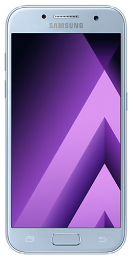 Samsung Galaxy A3 2017 modrý vystavený kus - Mobilný telefón
