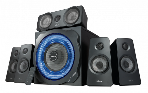 Trust GXT 658 5.1 Speaker set - PC Reproduktory 5.1 čierne