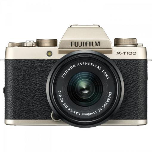 Fujifilm X-T100 + XC 15-45mm II zlatý - Digitálny fotoaparát