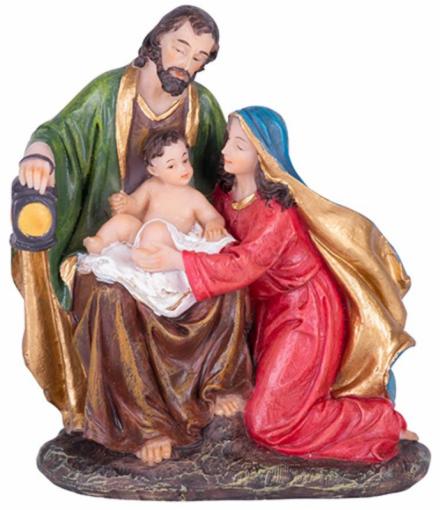 Strend Pro - Dekorácia MagicHome Vianoce, Svätá rodinka, polyresin, 12,5 cm
