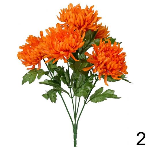 Kytica chryzantéma 48cm oranžová - Umelé kvety