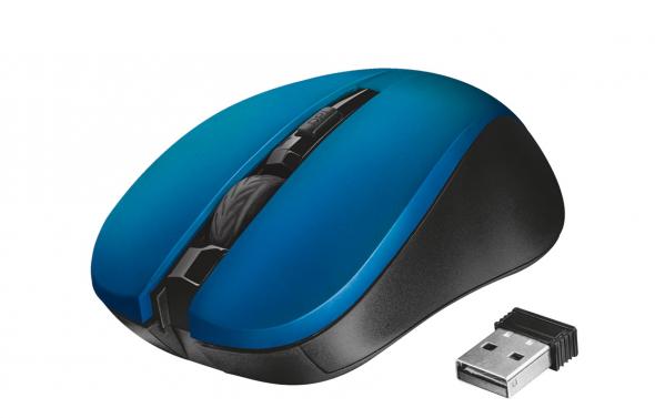 Trust Mydo Silent Click blue - Wireless optická myš