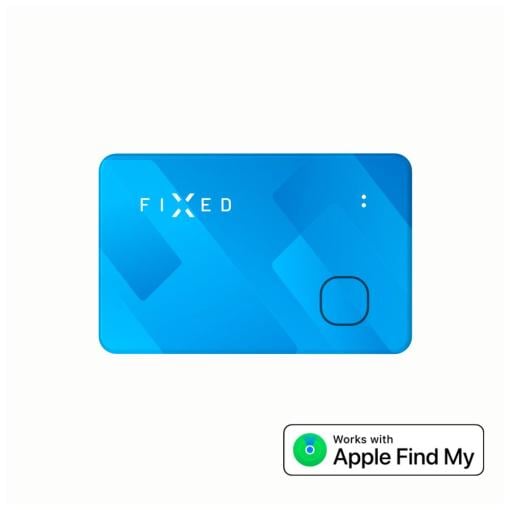 FIXED Tag Card s podporou Find My, bezdrôtové nabíjanie, modrý - Smart tracker
