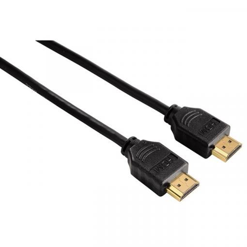 Hama HDMI kábel 3m - HDMI kábel vidlica - vidlica, 3m, pozlátený, Ethernet, nebalený