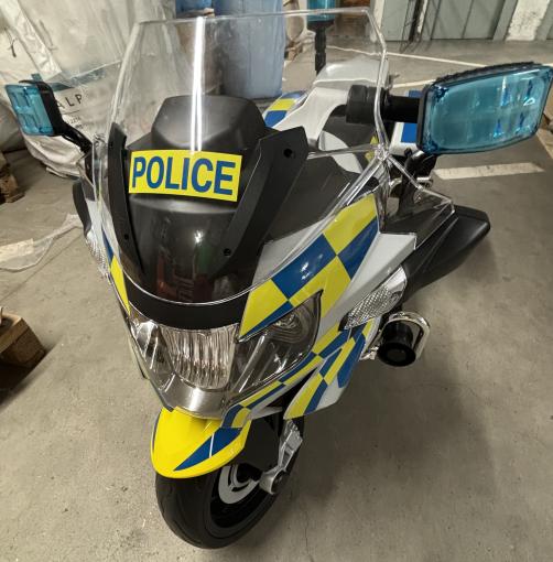 Hecht BMW R1200RT POLICE poškodený obal, tovar ok - Elektrická policajná motorka