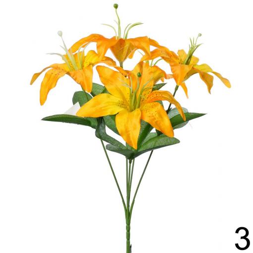 Kytica ľalia žltá 36cm - Umelé kvety