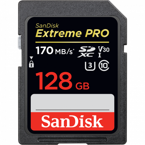 SanDisk Extreme Pro SDXC 128GB Class 10 UHS-I U3 C3 (r170MB,w90MB) - Pamäťová karta SD