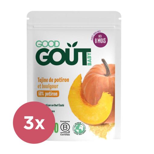 GOOD GOUT BIO Dýňové tažíne s bulgurem 3x190 g