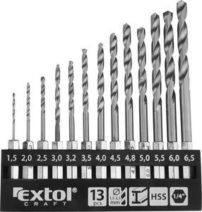 EXTOL - Sada vrtákov do kovu 1,5-6,5mm