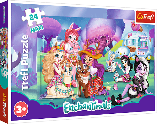 Trefl Trefl Puzzle 24 Maxi Cheerful Enchantimals world / Mattel Enchantimals