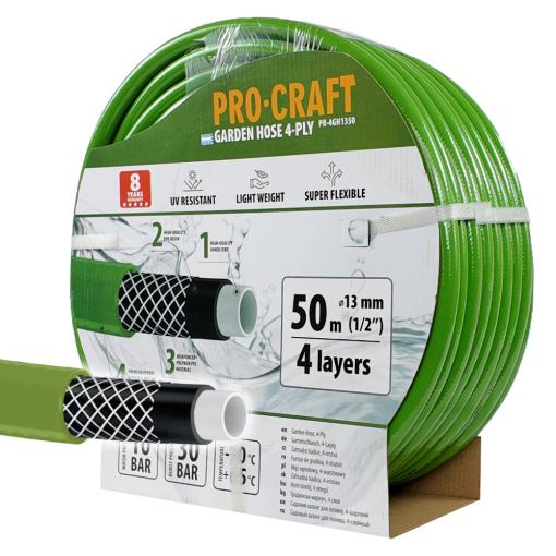 Procraft PR-4GH1350  + doručenie zadarmo  - Záhradná hadica, 4-vrstvová, 1/2" 50 m