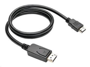 C-Tech DisplayPort samec - HDMI samec 2m - prepojovací kábel