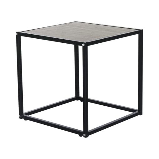 JAKIM TYP 1 CI/DUB - Príručný stolík 40x40x40 cm, čierna/dub