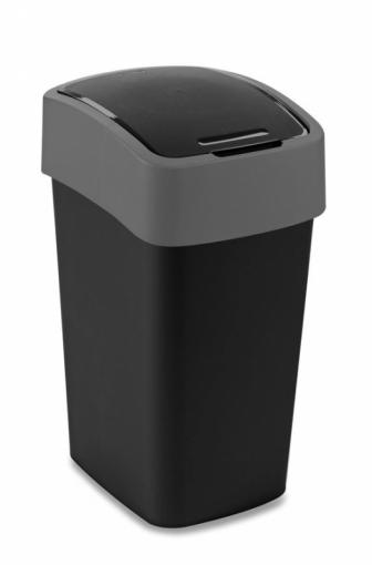 Strend Pro - Kôš Curver® PACIFIC FLIP BIN 25L, čierno/šedý, na odpad