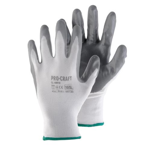 Procraft GL-NW9 - Pracovné rukavice máčané v nitrile, veľ.L