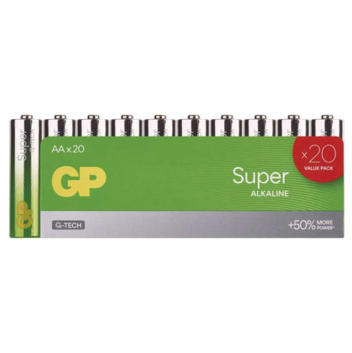 GP Super LR6 (AA) 20ks - Batérie alkalické