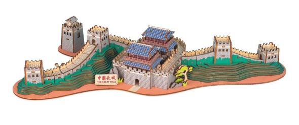 Woodcraft construction kit Drevené 3D puzzle Veľký čínsky múr - 3D skladačka