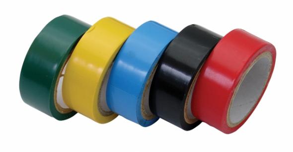 Rebiop - Izolačné pásky PVC, 0,13mmx19mmx5m, 5 ks
