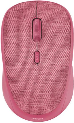 Trust Yvi Fabric pink - Wireless optická myš