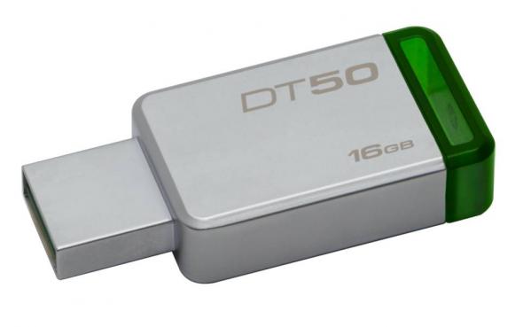 Kingston DataTraveler 50 16GB (Metal/Green) - USB 3.1 kľúč