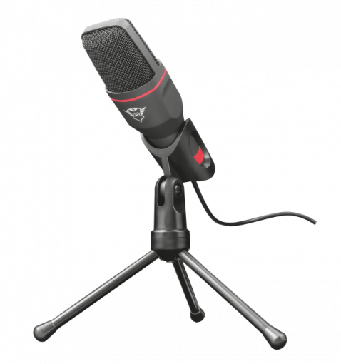Trust GXT 212 Mico USB Microphone - PC mikrofón červeno-čierny