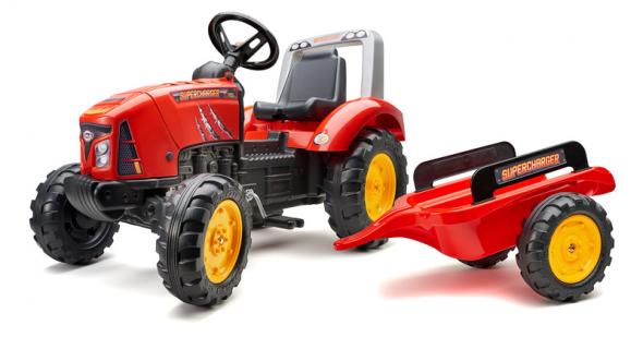 FALK FALK Šliapací traktor 2020AB Supercharger červený - Šľapadlo