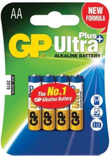 GP Ultra Plus LR6 (AA) 4ks - Batérie alkalické