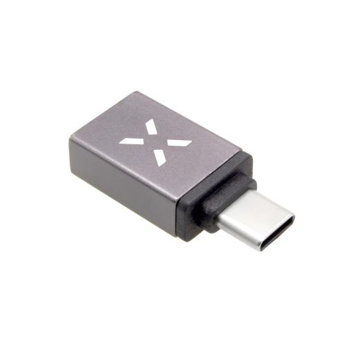 FIXED Link redukcia USB-A na USB-C sivá - USB Type-C OTG adaptér