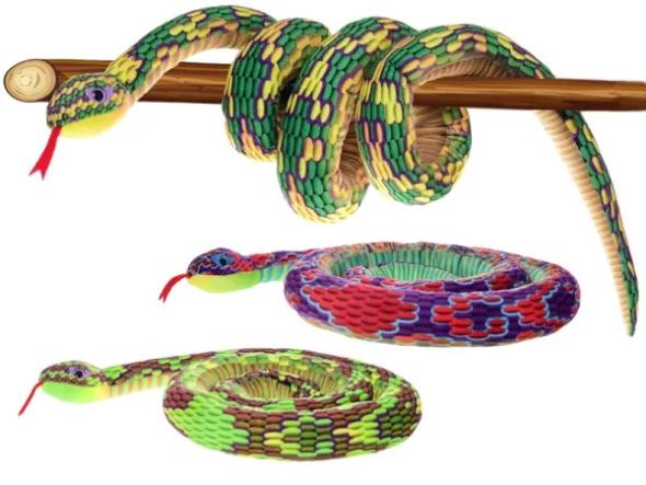 MIKRO -  Had plyšový 210cm 3farby 0m+ - plyšová hračka