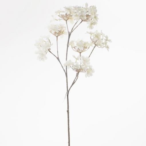 Vianočná Hydrangea 78cm biela - Umelý kvet vianočný