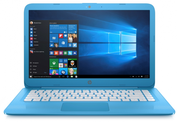 HP Stream 14-ax001nc vystavený kus - 14" Notebook Modrý
