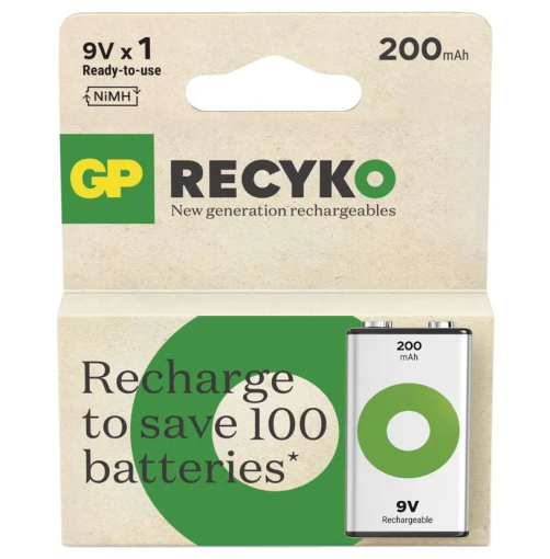 GP ReCyko 9V 200mAh - Nabíjacia batéria