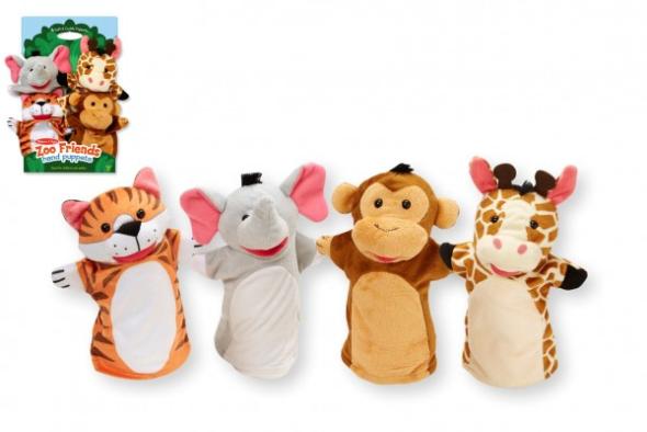 Teddies Maňušky safari ZOO 25cm 4ks - plyšová hračka