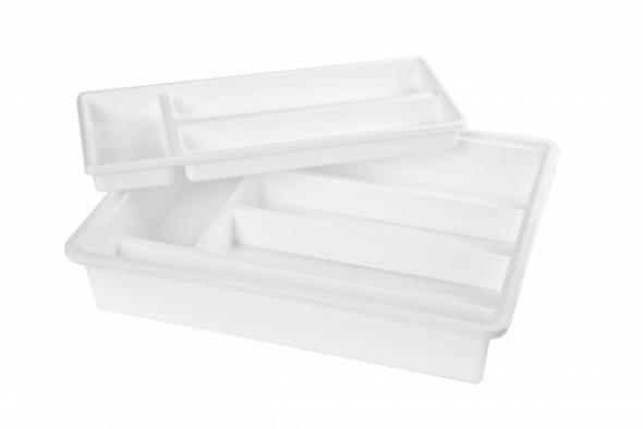 Makro - PLETATEX - Príborník dvojdielny, plast biely