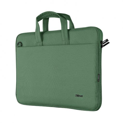 Trust Bologna Slim Laptop Bag 16 Eco - green - Brašňa pre notebook 16"