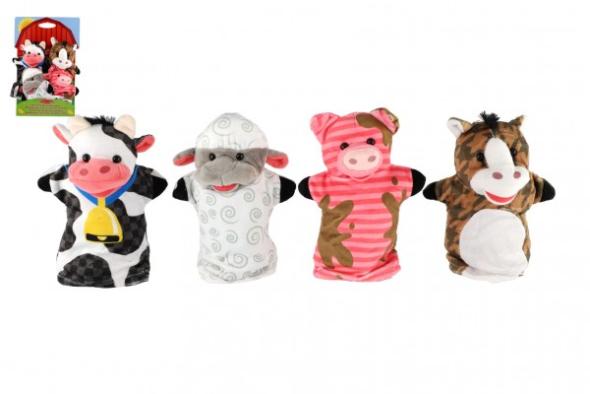 Teddies Maňušky domáce zvieratká - farma 23cm 4ks - plyšová hračka