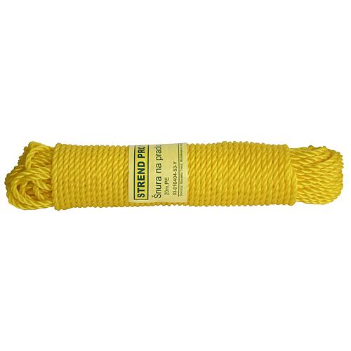 Strend Pro - Šnúra na prádlo Cloth-Line L-20 m/4 mm, PE, žltá