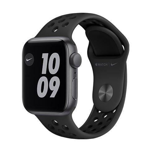 Apple Watch Nike SE GPS, 40mm Space Gray Aluminium Case with Anthracite/Black Nike Sport Band - Regu - Smart hodinky