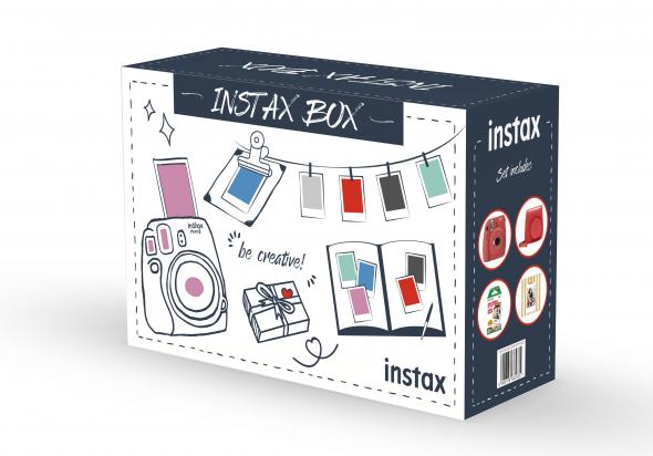 Fujifilm Instax BIG Box 2019 červený vystavený kus - Darčekové balenie FUJI Instax MINI9 s príslušenstvom