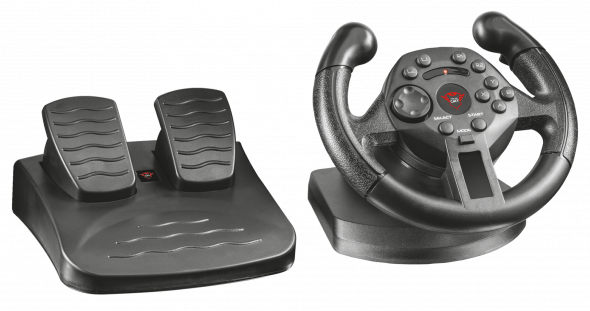 Trust GXT 570 Compact Vibration Racing - Volant PC, PS3